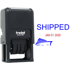 Shipped Ship Dater Stamp Body and Design