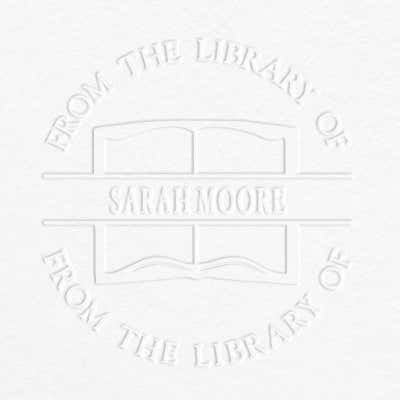Custom Book Embosser - From the Library Of - alternate view