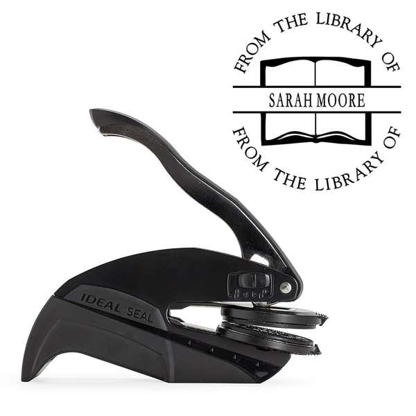 From the Library Book Name Embosser and Impression