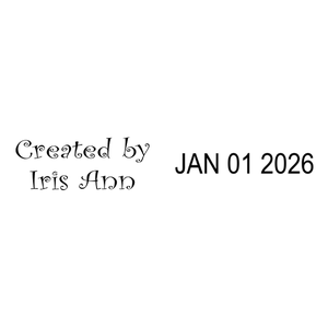 Created by Kid Dater Stamp