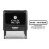 Your Custom Logo Rectangle Stamp Body and Design