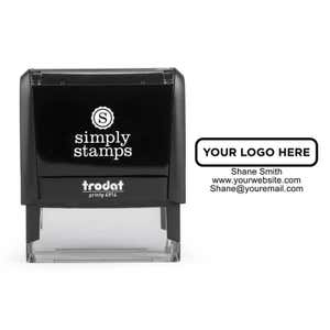 Your Custom Logo Rectangle Stamp Body and Design