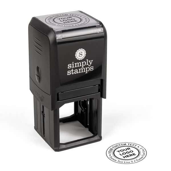 Logo Self-Inking Rubber Stamp with impression 