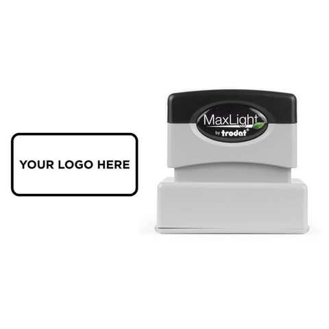 Small Custom Pre-Inked Logo Stamp,1"x 2"