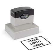 Medium 2-3/8" x 3-1/4" Custom Pre-Inked Logo Stamp