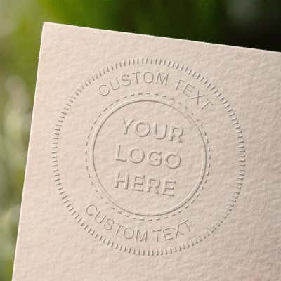 Logo Embosser Seal with Text - Customizable - Trodat M1P/M2P 