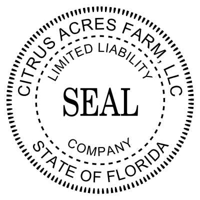 Limited Liability Company Seal Embosser - Customizable - Trodat M1P/M2P (1-5/8" or 2") - alternate view