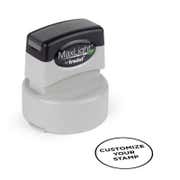 Custom 1 ¹¹/₁₆" Round Pre-Inked Stamp