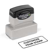 Custom ¹³/₁₆" x 2 ¹/₁₆" Pre-Inked Rectangular Stamp
