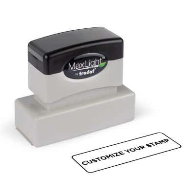 MaxLight Custom Pre-Inked Stamp - MAX-145S -  Black Ink