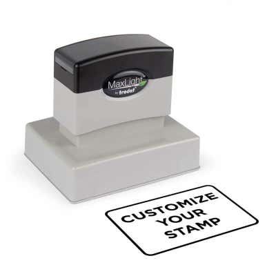 MaxLight Custom Pre-Inked Stamp - MAX-225Z -  Black Ink