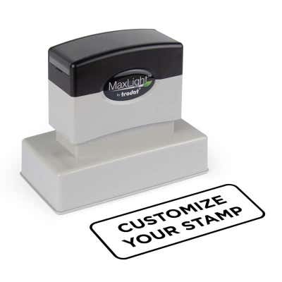 MaxLight Custom Pre-Inked Stamp - MAX-245Z -  Black Ink