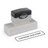 MaxLight Custom Pre-Inked Stamp - MAX-265Z with sample stamp in Black Ink