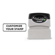 Small 9/16" x 1-11/16" Custom Pre-Inked Rectangular Stamp