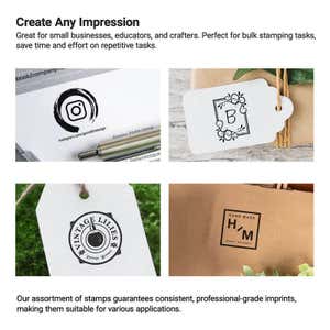 4 examples of how customers have used their personalized stamps