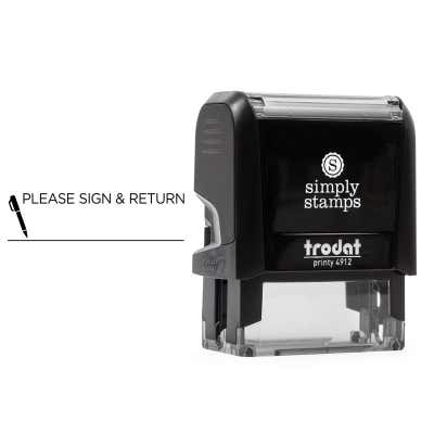 Please Sign & Return Teacher Grading Stamp - alternate view