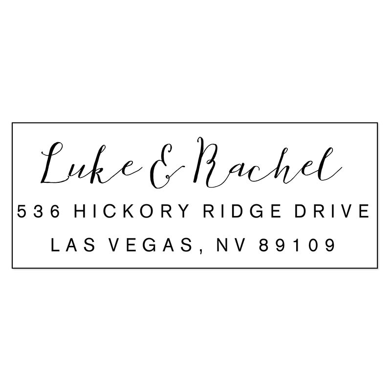 Fully Customizable Script Name Return Address Stamp Simply Stamps