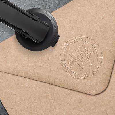 Custom Round Pocket Embosser - alternate view