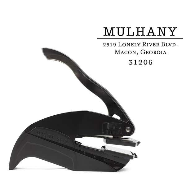 Mulhany Rectangular Return Address Embosser