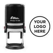 Small Round Self-Inking Logo Stamp