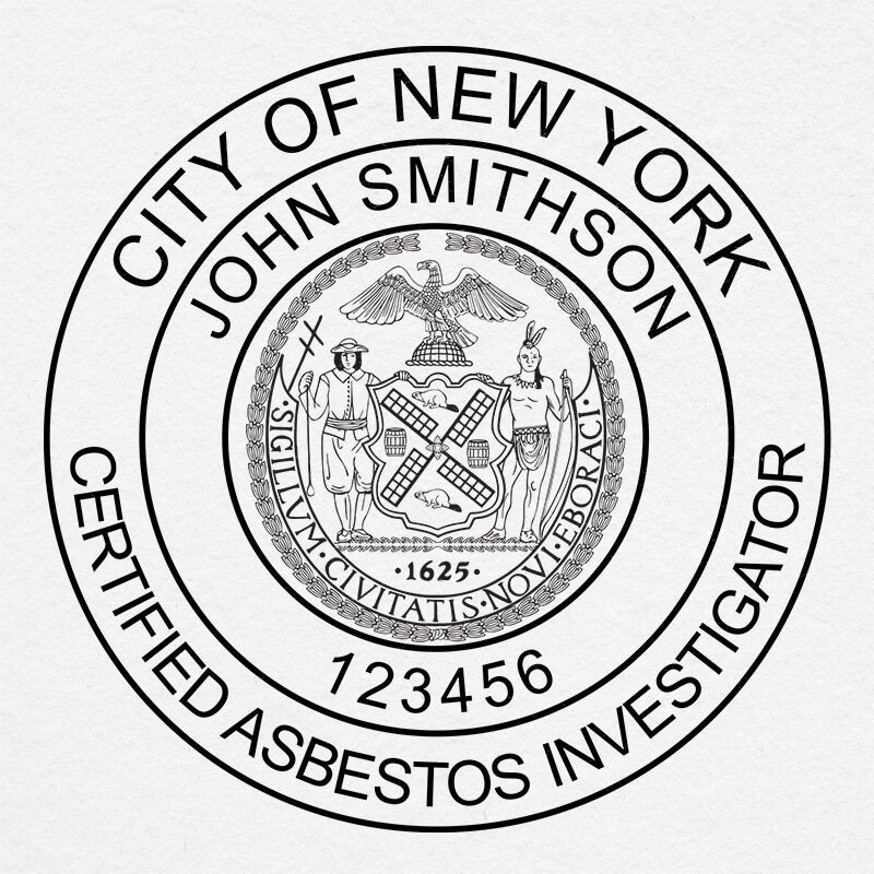 The New York Asbestos Investigator Seal Impression