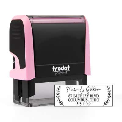 Bryson Pink Address Stamp