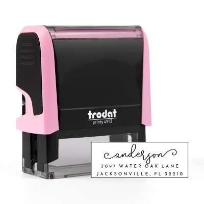 Anderson Pink Address Stamp