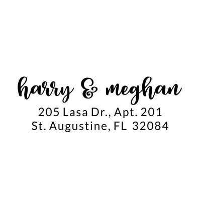 Winchester Pink Address Stamp - alternate view