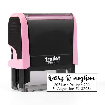 Winchester Pink Address Stamp