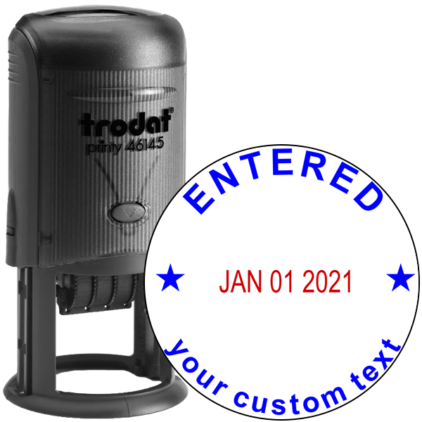 Custom Entered Round Dater Stamp