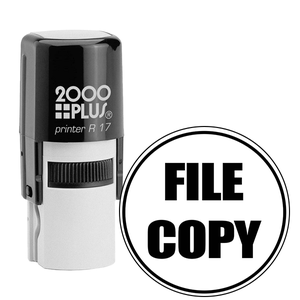 FILE COPY Round Border Stock Stamp