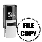 FILE COPY Round Border Stock Stamp