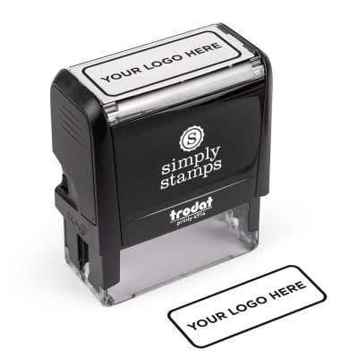 Medium Custom Stamp for Rectangle Logos