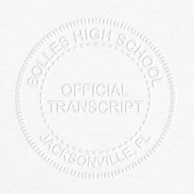Official Transcript Embosser Seal - alternate view