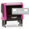 Illinois Notary Pink Stamp - Rectangle