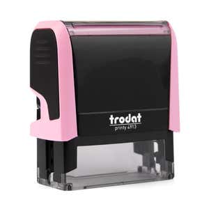 Side View of the New Mexico Pink Rectangle Notary Stamp