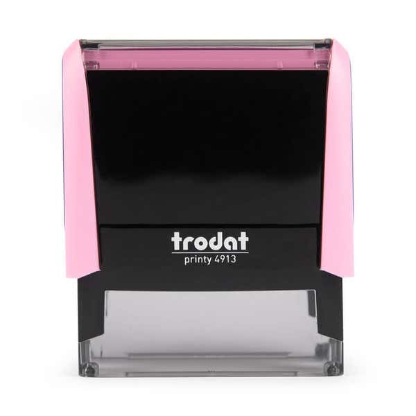 Front View of the New Mexico Pink Rectangle Notary Stamp