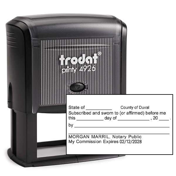 Jurat Notary Stamp