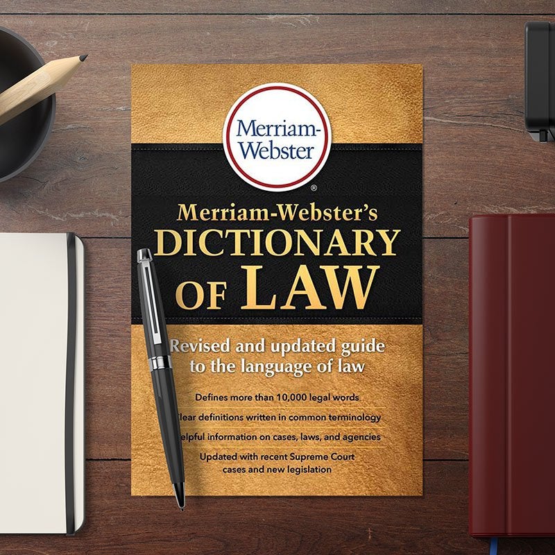 Merriam Webster's Dictionary of Law (Notary desk 1 lifestyle)