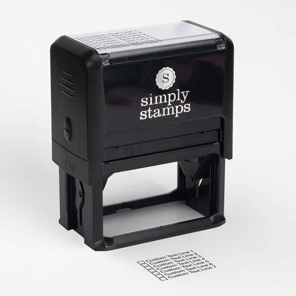 Lifestyle of stamp with impression