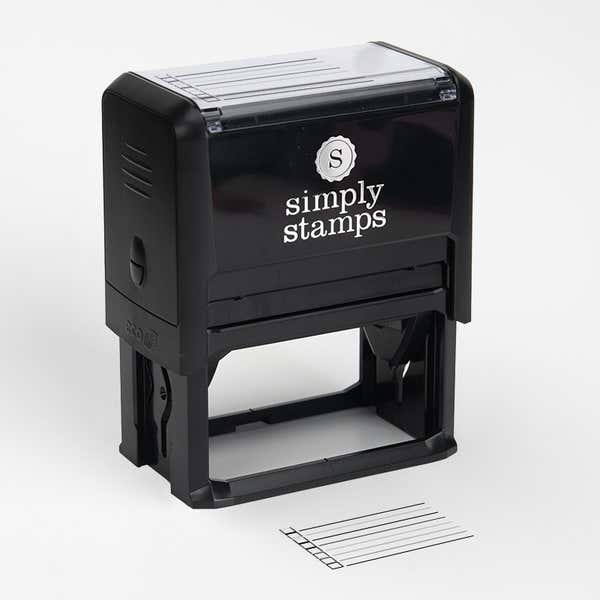 4926 Rubber Stamp and 8 Line Checkbox Impression lifestyle