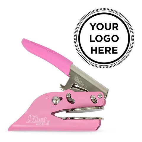 Pink Logo Embosser Seal - Customizable -1.625"
