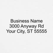 3 Line Business Address Stamp