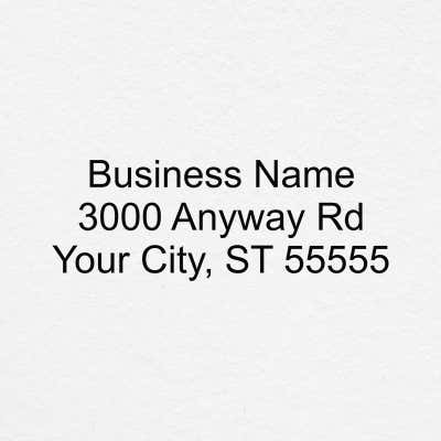 2 line rubber address stamp