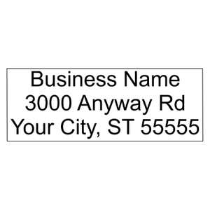 3 Line Business Address Stamp Impression