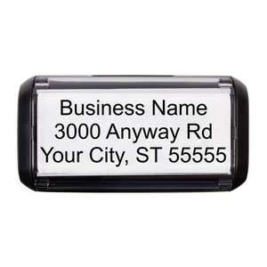 Trodat 4914 Self-Inking Stamp (Top with 3 Line Business Address Stamp Impression)