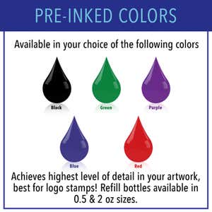 Pre-Inked Stamp Color Options
