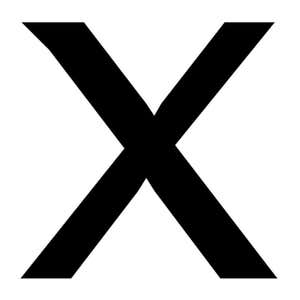 Black "X" impression example