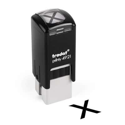 X Cross Loyalty Stamp Imprint