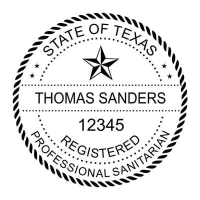State of Texas Sanitarian Seal